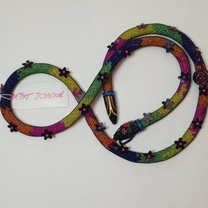 NWT Betsey Johnson Drama Snake Necklace